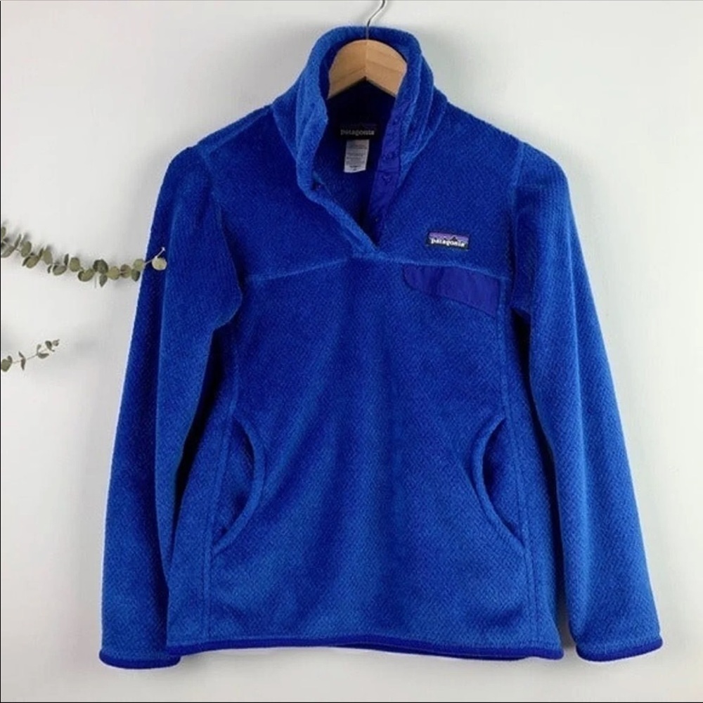 Patagonia Re-Tool Snap-T Blue Pullover Fleece